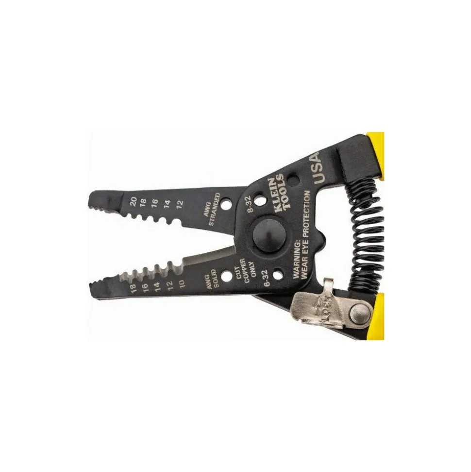 Wire Stripper: 18 AWG Solid & 20 AWG Stranded, 10 AWG Solid & 12 AWG Stranded Max Capacity