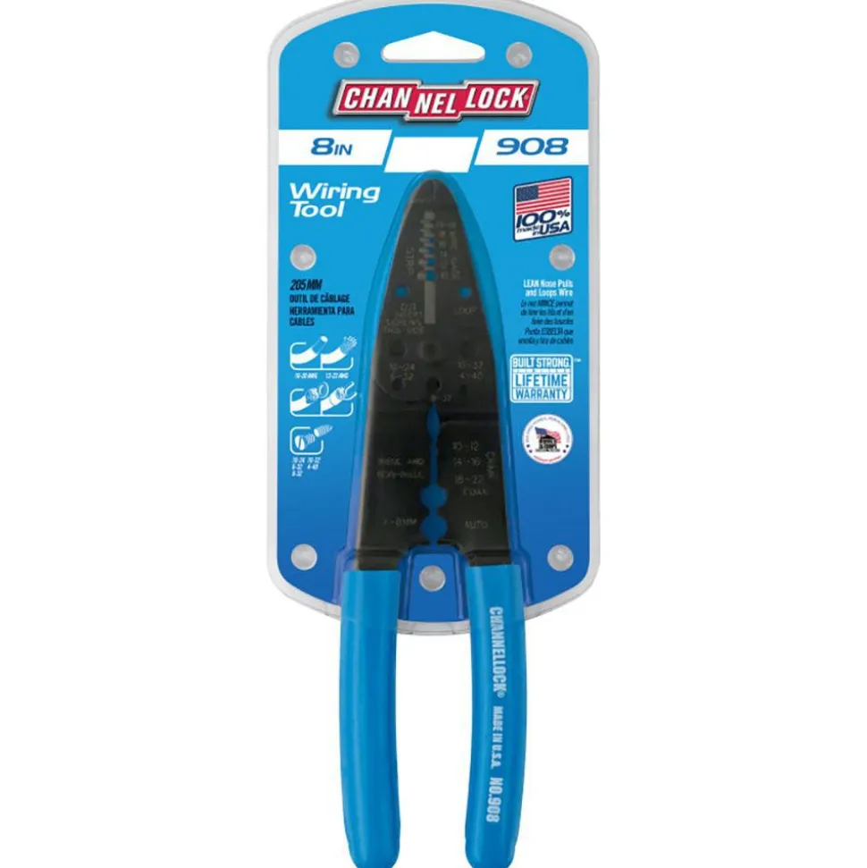 Wire Stripper: 22 AWG to 10 AWG Max Capacity