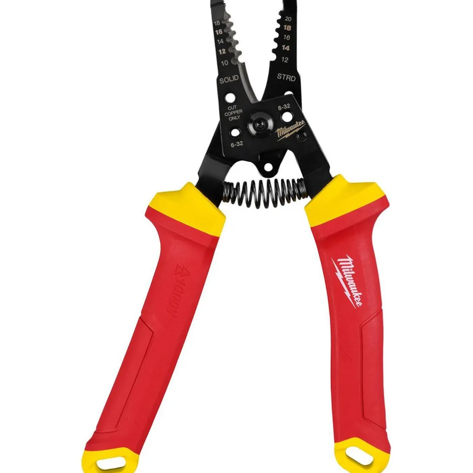 Wire Stripper & Cutter, 1000V, Insulated, 10-20 AWG