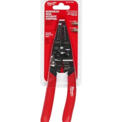 Wire Stripper & Cutter with Reinforced Head, 10-28 AWG, Dipped Grip