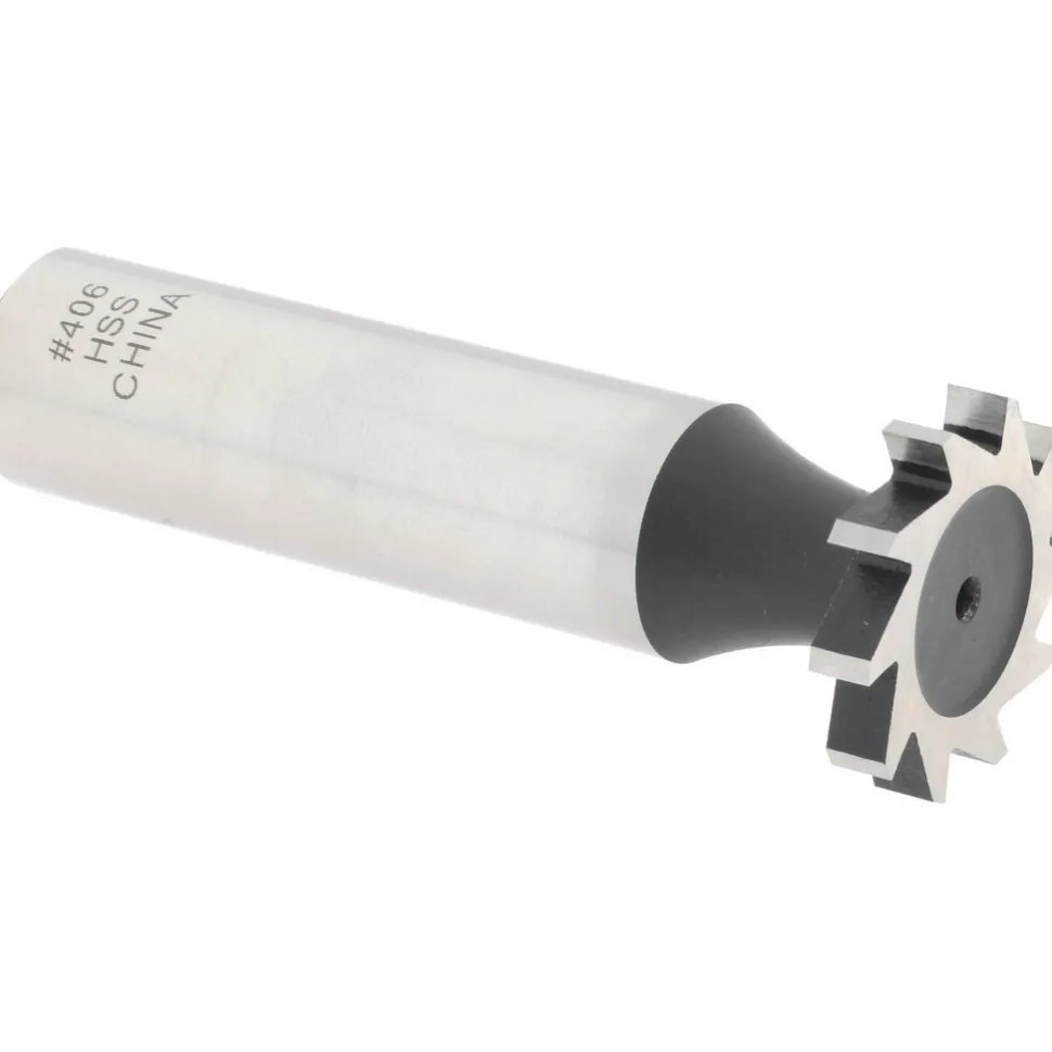 Woodruff Keyseat Cutter: 3/4" Cut Dia, 1/8" Cut Width, 1/2" Shank Dia, Straight Tooth
