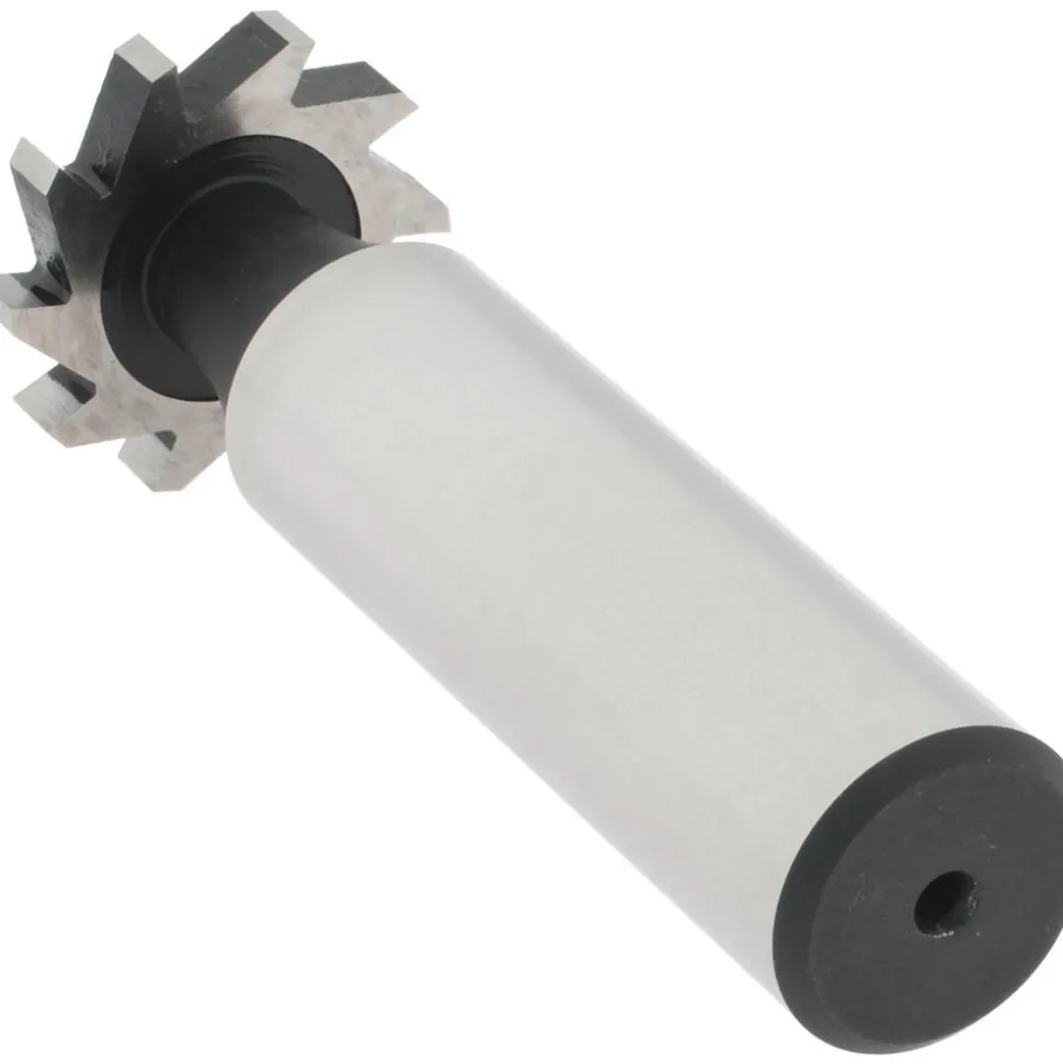 Woodruff Keyseat Cutter: 3/4" Cut Dia, 1/8" Cut Width, 1/2" Shank Dia, Straight Tooth