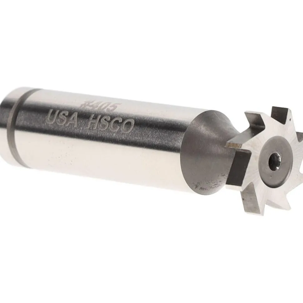 Woodruff Keyseat Cutter: 3/4" Cut Dia, 3/16" Cut Width, 1/2" Shank Dia, Staggered Tooth