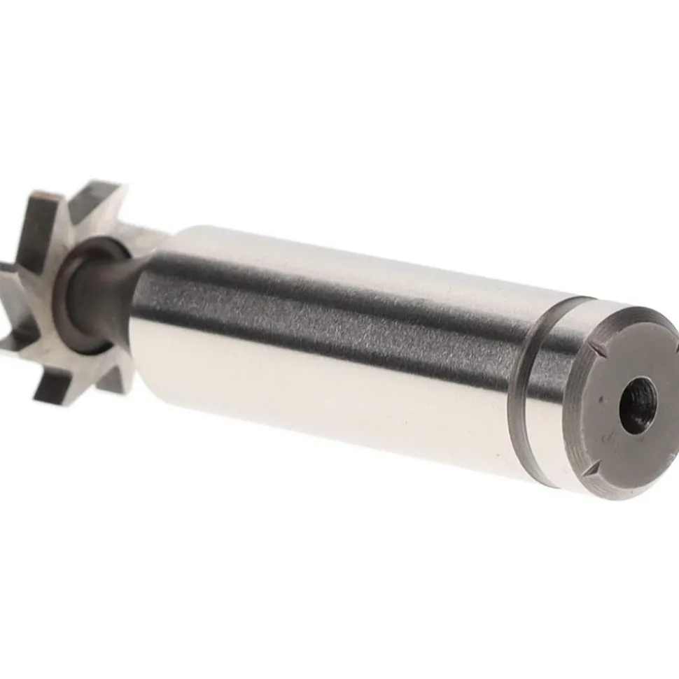 Woodruff Keyseat Cutter: 3/4" Cut Dia, 3/16" Cut Width, 1/2" Shank Dia, Staggered Tooth