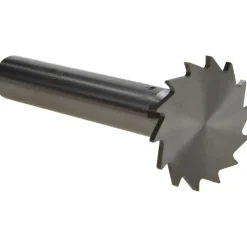 Woodruff Keyseat Cutter: 1-1/4" Cut Dia, 1/16" Cut Width, 1/2" Shank Dia, Straight Tooth