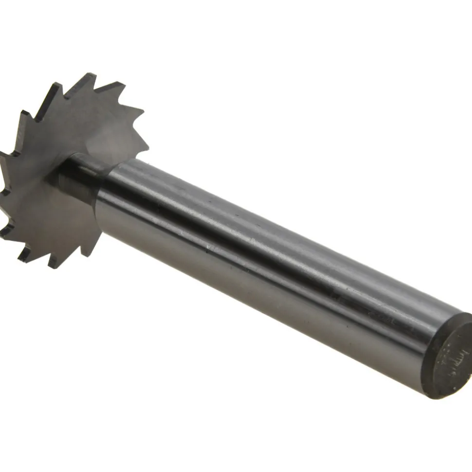Woodruff Keyseat Cutter: 1-1/4" Cut Dia, 1/16" Cut Width, 1/2" Shank Dia, Straight Tooth