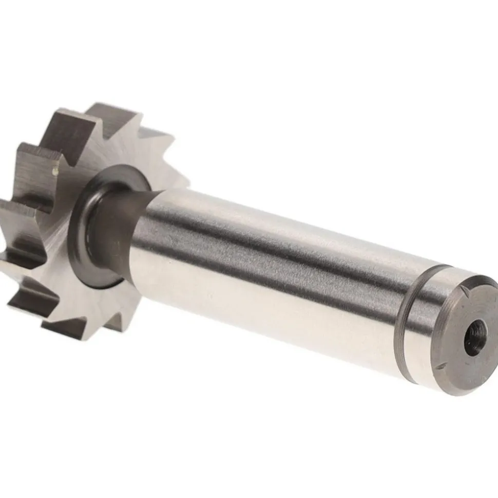 Woodruff Keyseat Cutter: 1" Cut Dia, 1/4" Cut Width, 1/2" Shank Dia, Straight Tooth