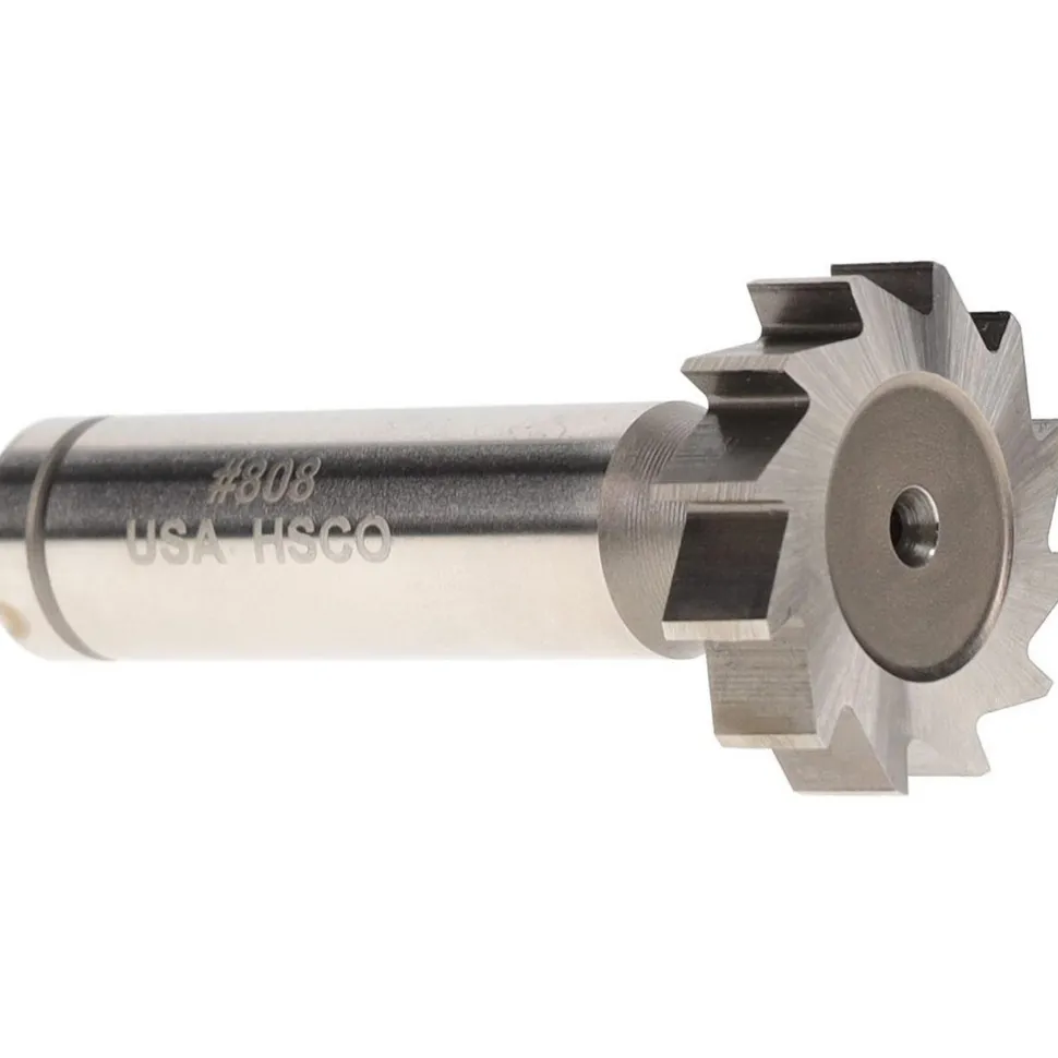 Woodruff Keyseat Cutter: 1" Cut Dia, 1/4" Cut Width, 1/2" Shank Dia, Straight Tooth