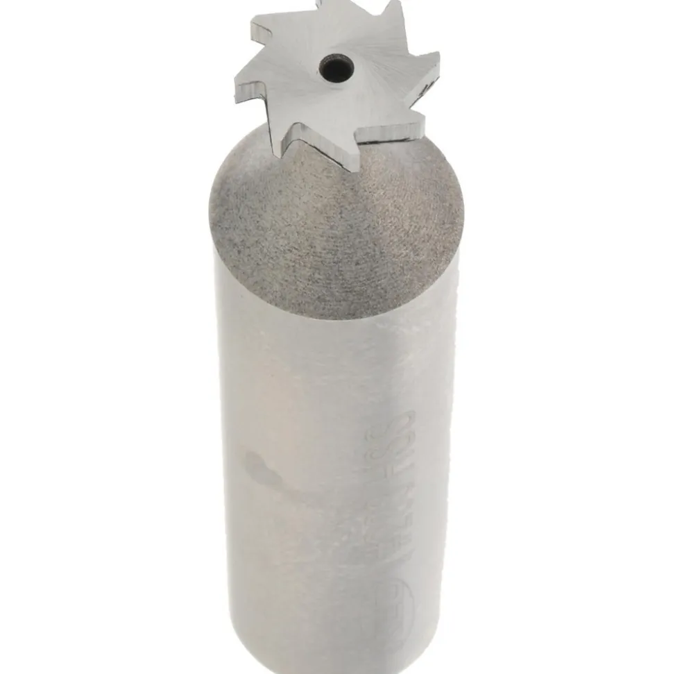 Woodruff Keyseat Cutter: 3/8" Cut Dia, 1/16" Cut Width, 1/2" Shank Dia, Straight Tooth