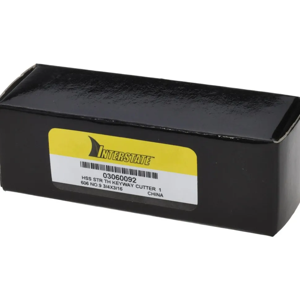 Woodruff Keyseat Cutter: 3/4" Cut Dia, 3/16" Cut Width, 1/2" Shank Dia, Straight Tooth
