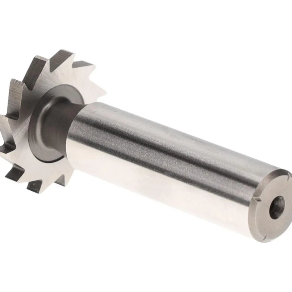 Woodruff Keyseat Cutter: 1" Cut Dia, 1/8" Cut Width, 1/2" Shank Dia, Straight Tooth