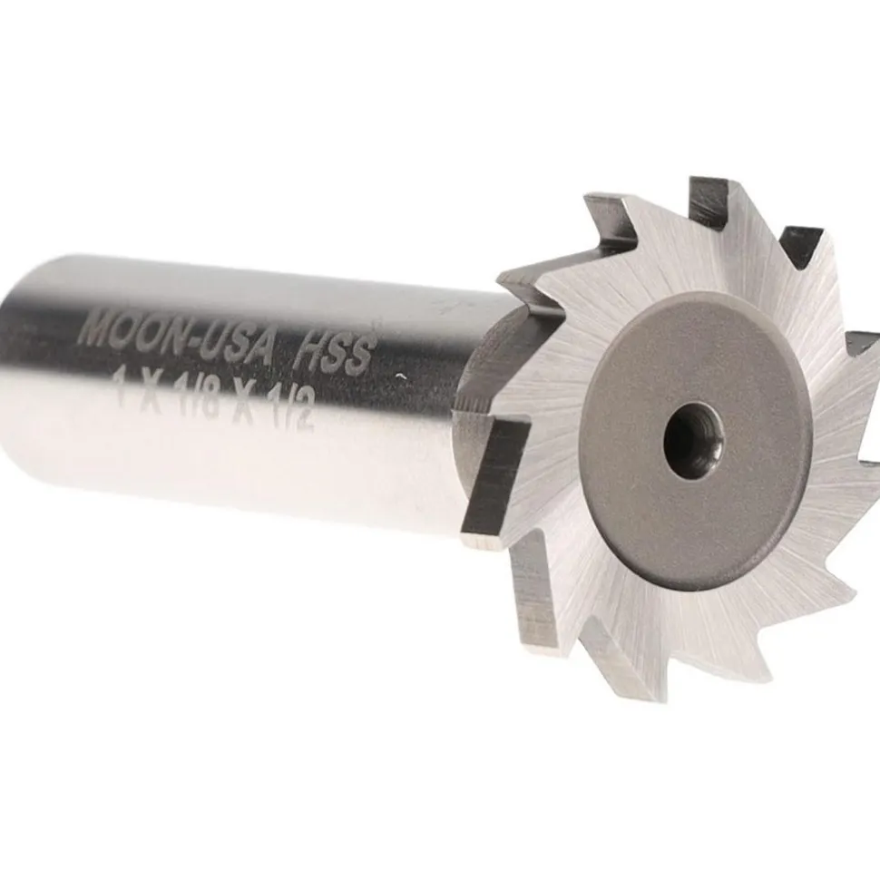 Woodruff Keyseat Cutter: 1" Cut Dia, 1/8" Cut Width, 1/2" Shank Dia, Straight Tooth