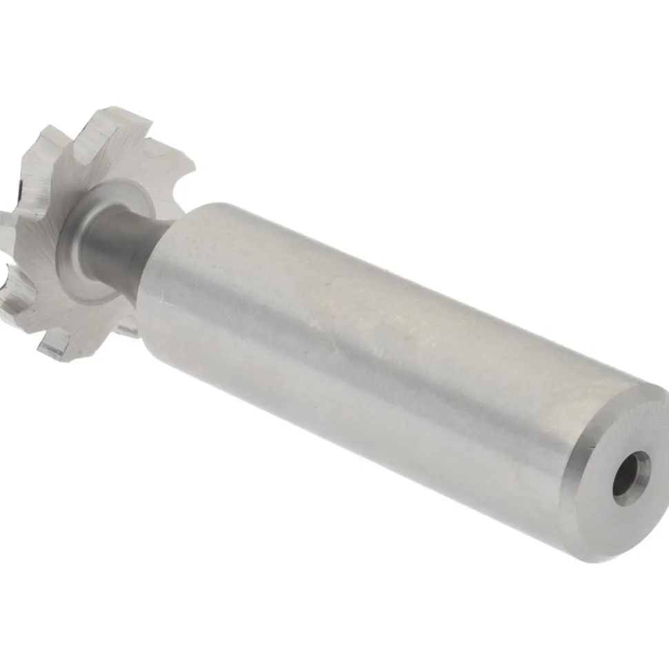Woodruff Keyseat Cutter: 3/4" Cut Dia, 1/8" Cut Width, 1/2" Shank Dia, Staggered Tooth