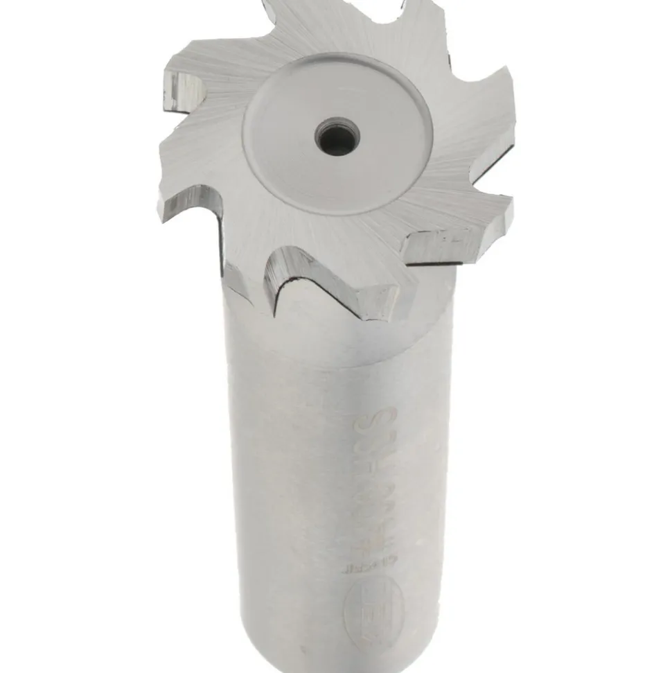 Woodruff Keyseat Cutter: 3/4" Cut Dia, 1/8" Cut Width, 1/2" Shank Dia, Staggered Tooth