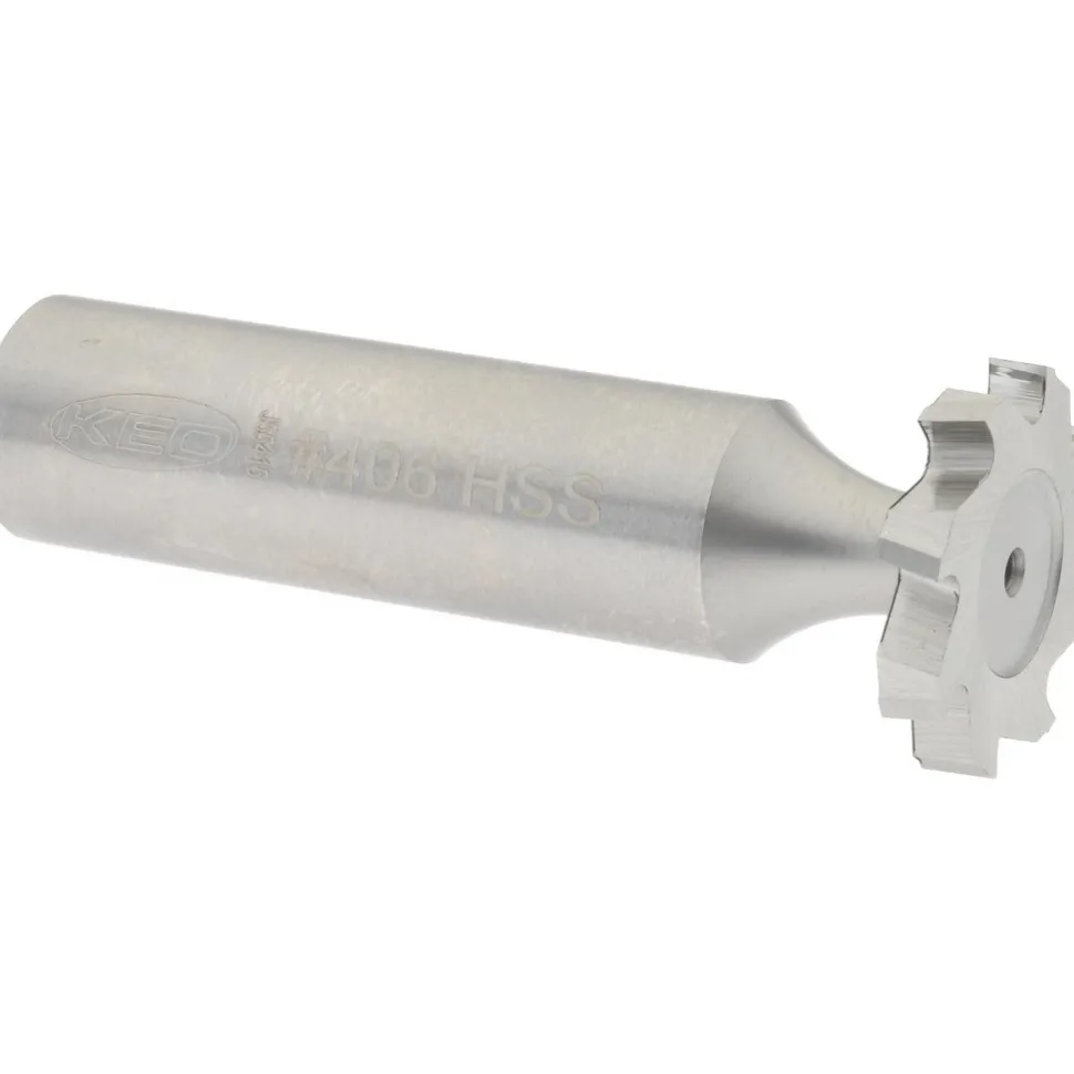 Woodruff Keyseat Cutter: 3/4" Cut Dia, 1/8" Cut Width, 1/2" Shank Dia, Staggered Tooth