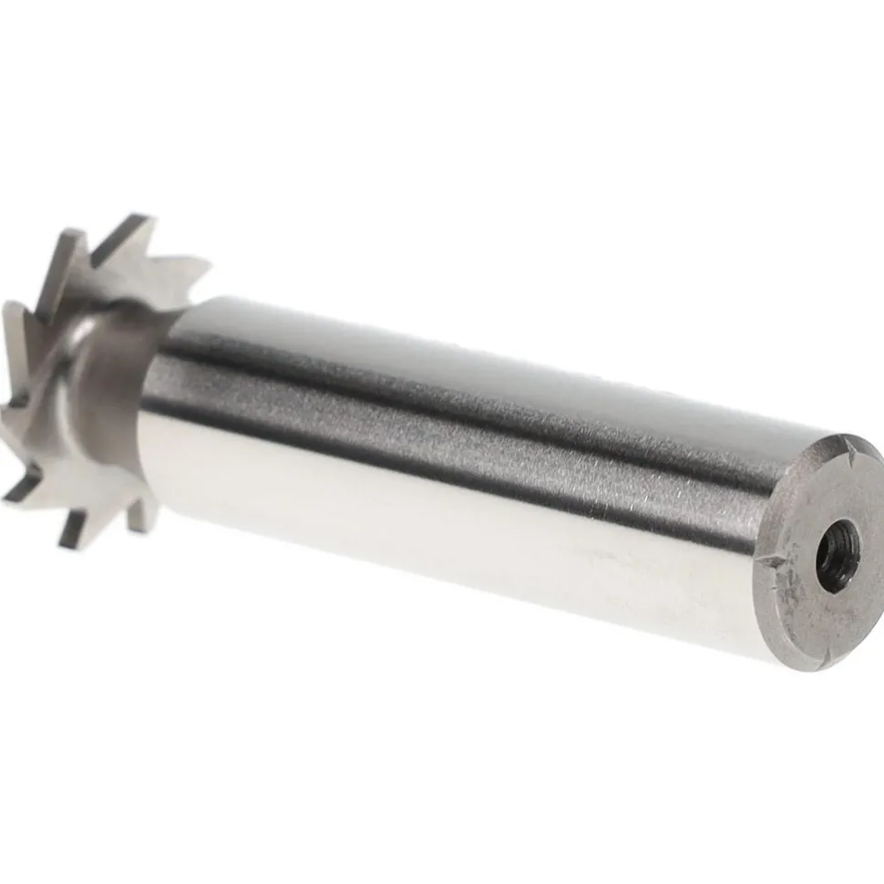Woodruff Keyseat Cutter: 3/4" Cut Dia, 1/16" Cut Width, 1/2" Shank Dia, Straight Tooth