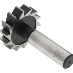 Woodruff Keyseat Cutter: 1-1/2" Cut Dia, 3/8" Cut Width, 1/2" Shank Dia, Straight Tooth