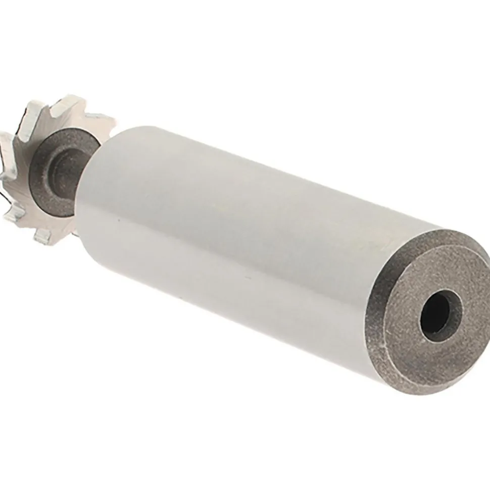 Woodruff Keyseat Cutter: 1/2" Cut Dia, 3/32" Cut Width, 1/2" Shank Dia, Straight Tooth