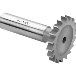 Woodruff Keyseat Cutter: 3/4" Cut Dia, 3/64" Cut Width, 1/2" Shank Dia, Straight Tooth