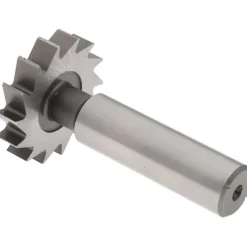 Woodruff Keyseat Cutter: 1-1/4" Cut Dia, 1/4" Cut Width, 1/2" Shank Dia, Straight Tooth