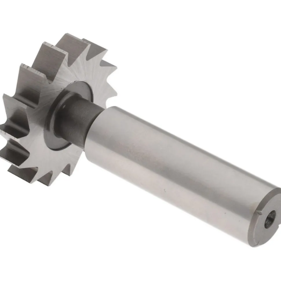 Woodruff Keyseat Cutter: 1-1/4" Cut Dia, 1/4" Cut Width, 1/2" Shank Dia, Straight Tooth