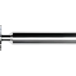 Woodruff Keyseat Cutter: 1-1/2" Cut Dia, 1/16" Cut Width, 1/2" Shank Dia, Straight Tooth