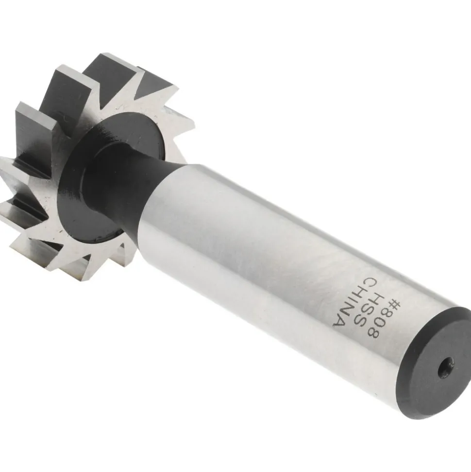 Woodruff Keyseat Cutter: 1" Cut Dia, 1/4" Cut Width, 1/2" Shank Dia, Straight Tooth
