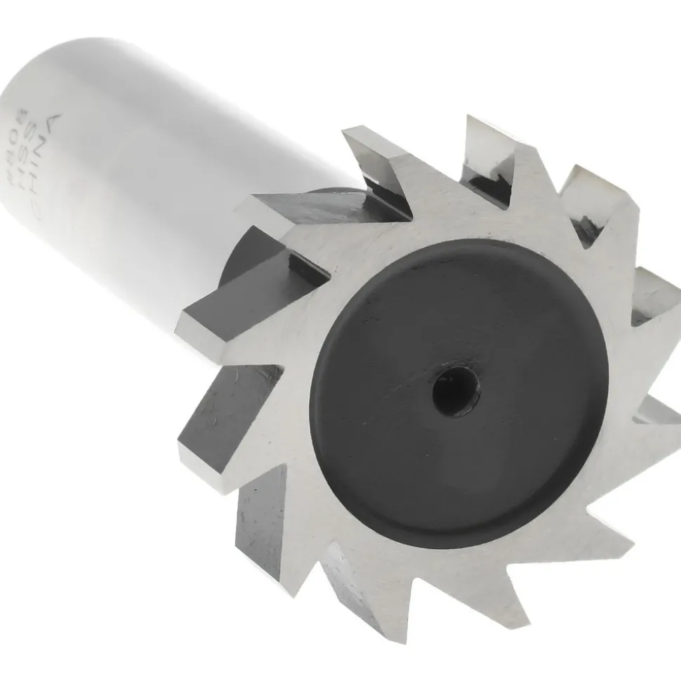 Woodruff Keyseat Cutter: 1" Cut Dia, 1/4" Cut Width, 1/2" Shank Dia, Straight Tooth
