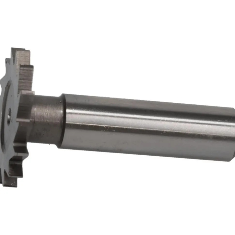 Woodruff Keyseat Cutter: 1-1/4" Cut Dia, 1/8" Cut Width, 1/2" Shank Dia, Straight Tooth
