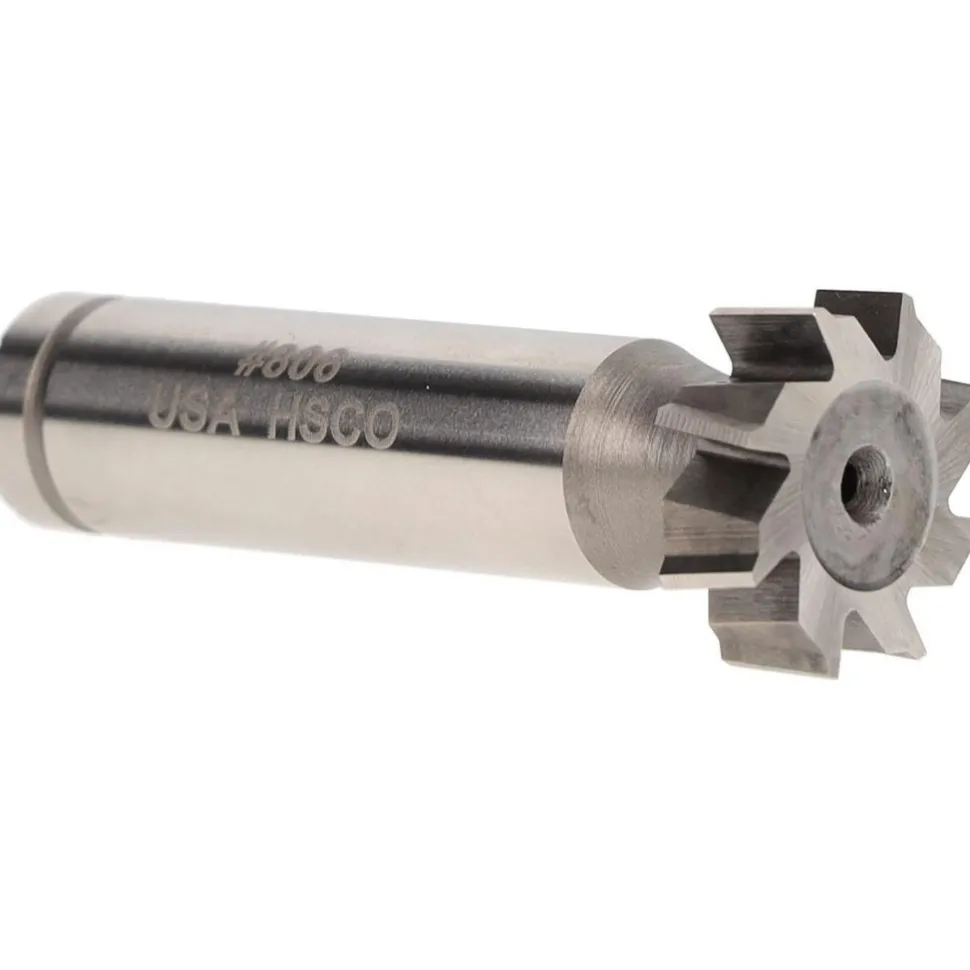 Woodruff Keyseat Cutter: 3/4" Cut Dia, 1/4" Cut Width, 1/2" Shank Dia, Staggered Tooth