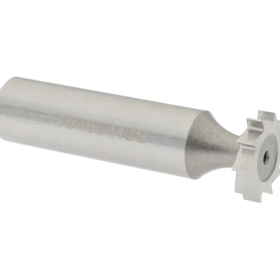 Woodruff Keyseat Cutter: 5/8" Cut Dia, 1/8" Cut Width, 1/2" Shank Dia, Straight Tooth