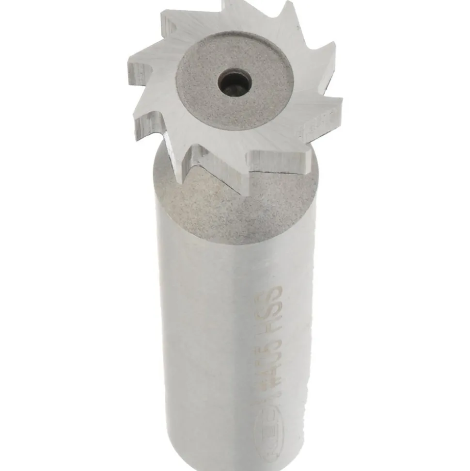 Woodruff Keyseat Cutter: 5/8" Cut Dia, 1/8" Cut Width, 1/2" Shank Dia, Straight Tooth