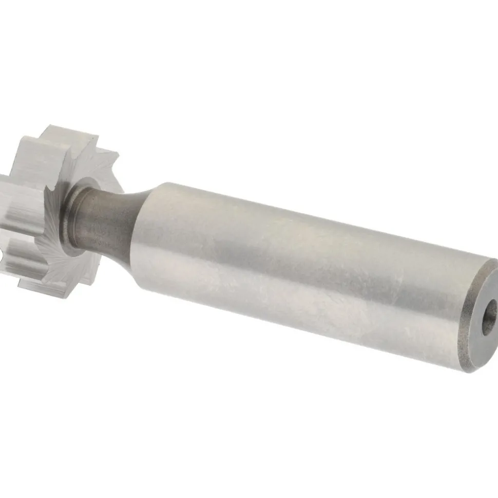 Woodruff Keyseat Cutter: 3/4" Cut Dia, 1/4" Cut Width, 1/2" Shank Dia, Straight Tooth