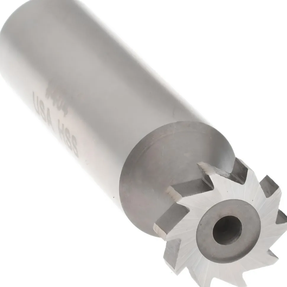 Woodruff Keyseat Cutter: 1/2" Cut Dia, 1/8" Cut Width, 1/2" Shank Dia, Straight Tooth