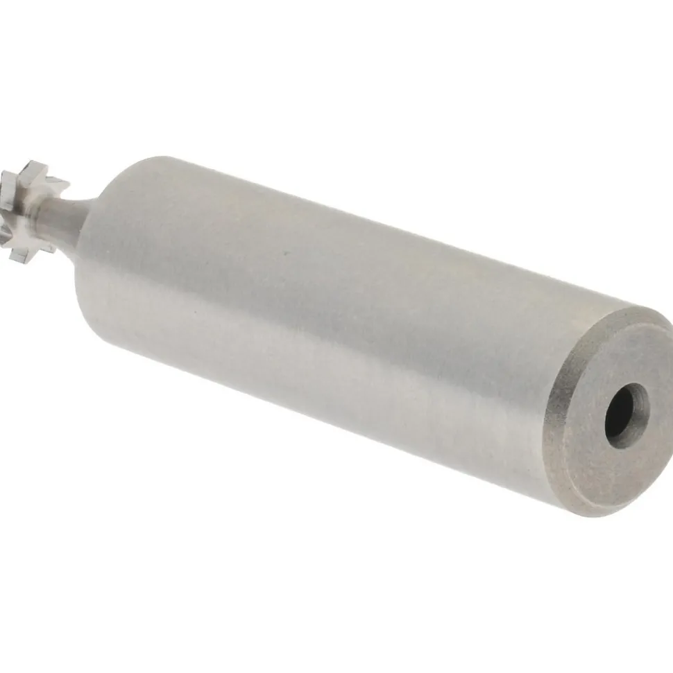 Woodruff Keyseat Cutter: 1/4" Cut Dia, 1/16" Cut Width, 1/2" Shank Dia, Straight Tooth