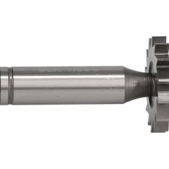Woodruff Keyseat Cutter: 1-1/4" Cut Dia, 3/16" Cut Width, 1/2" Shank Dia, Straight Tooth