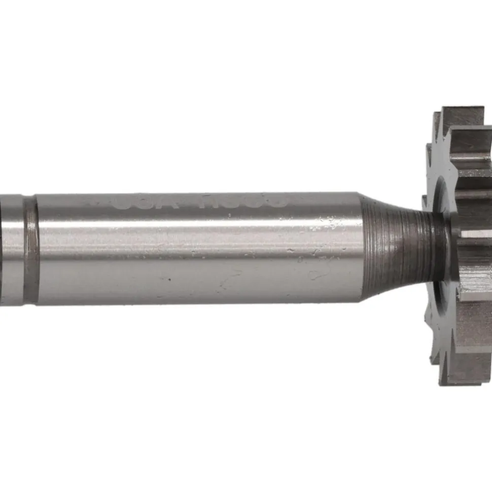 Woodruff Keyseat Cutter: 1-1/4" Cut Dia, 3/16" Cut Width, 1/2" Shank Dia, Straight Tooth