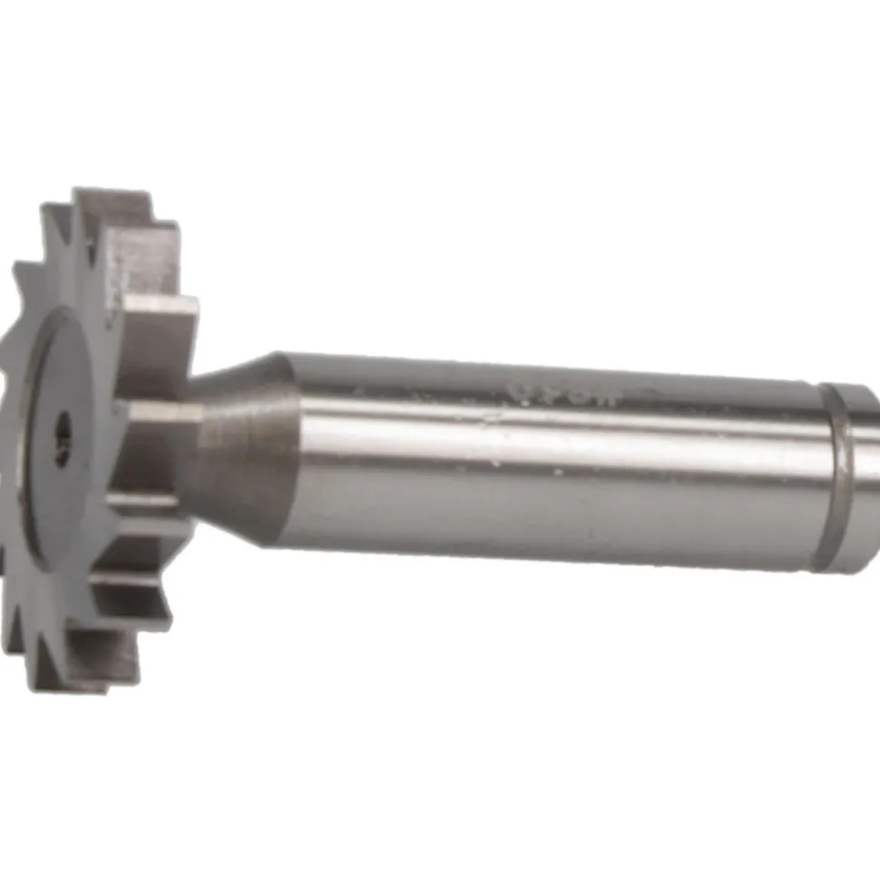 Woodruff Keyseat Cutter: 1-1/4" Cut Dia, 3/16" Cut Width, 1/2" Shank Dia, Straight Tooth