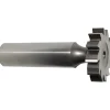 Woodruff Keyseat Cutter: 3/4" Cut Dia, 1/4" Cut Width, 1/2" Shank Dia, Staggered Tooth