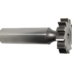 Woodruff Keyseat Cutter: 3/4" Cut Dia, 1/4" Cut Width, 1/2" Shank Dia, Staggered Tooth