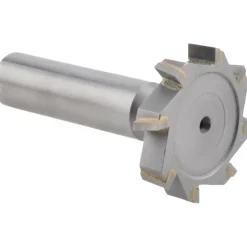 Woodruff Keyseat Cutter: 1-1/4" Cut Dia, 1/4" Cut Width, 1/2" Shank Dia, Staggered Tooth