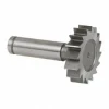 Woodruff Keyseat Cutter: 1-1/2" Cut Dia, 3/8" Cut Width, 1/2" Shank Dia, Straight Tooth