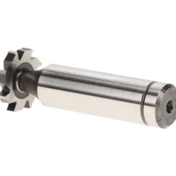 Woodruff Keyseat Cutter: 3/4" Cut Dia, 1/8" Cut Width, 1/2" Shank Dia, Staggered Tooth