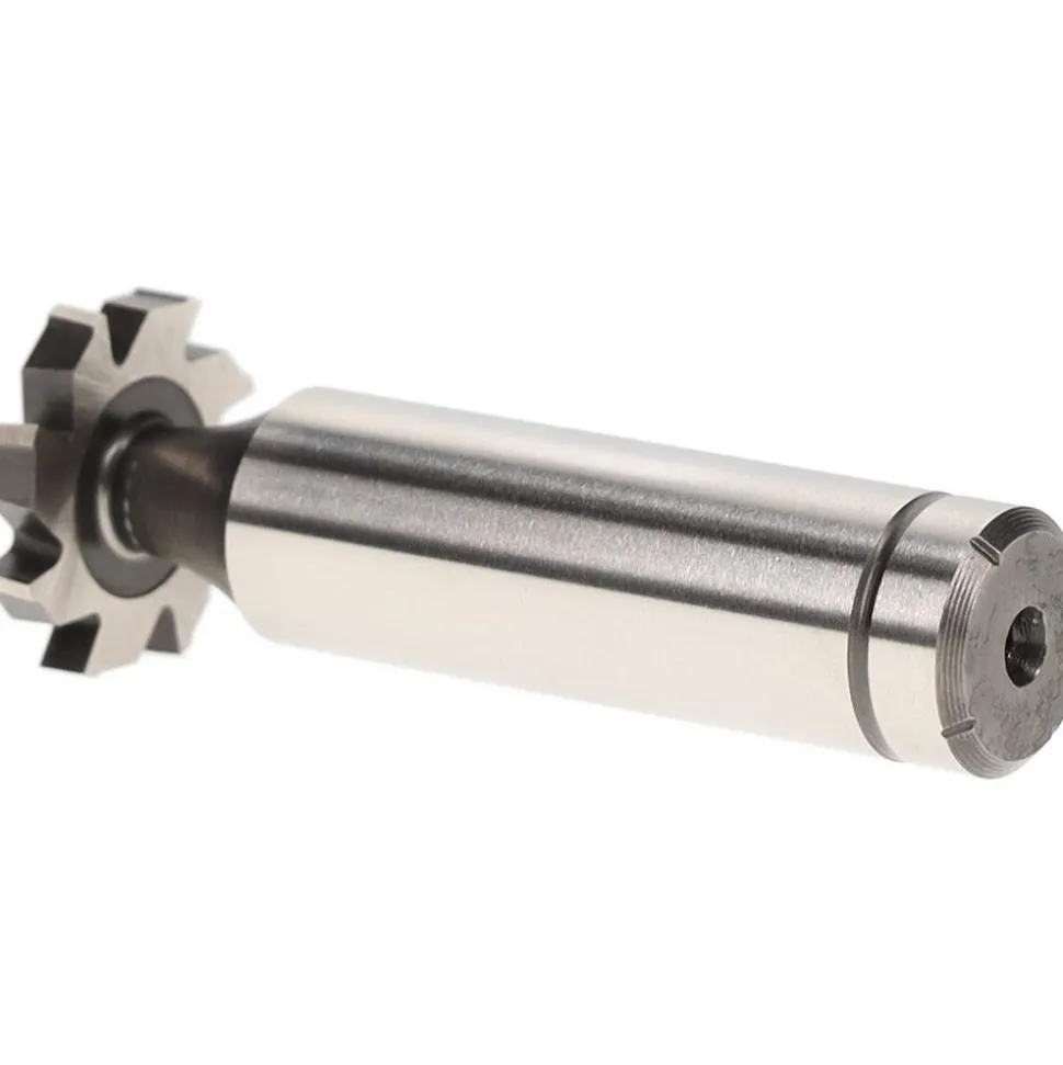 Woodruff Keyseat Cutter: 3/4" Cut Dia, 1/8" Cut Width, 1/2" Shank Dia, Staggered Tooth