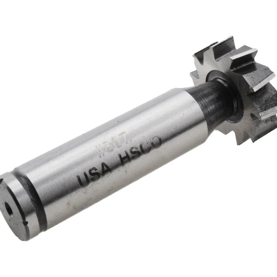 Woodruff Keyseat Cutter: 7/8" Cut Dia, 1/4" Cut Width, 1/2" Shank Dia, Staggered Tooth