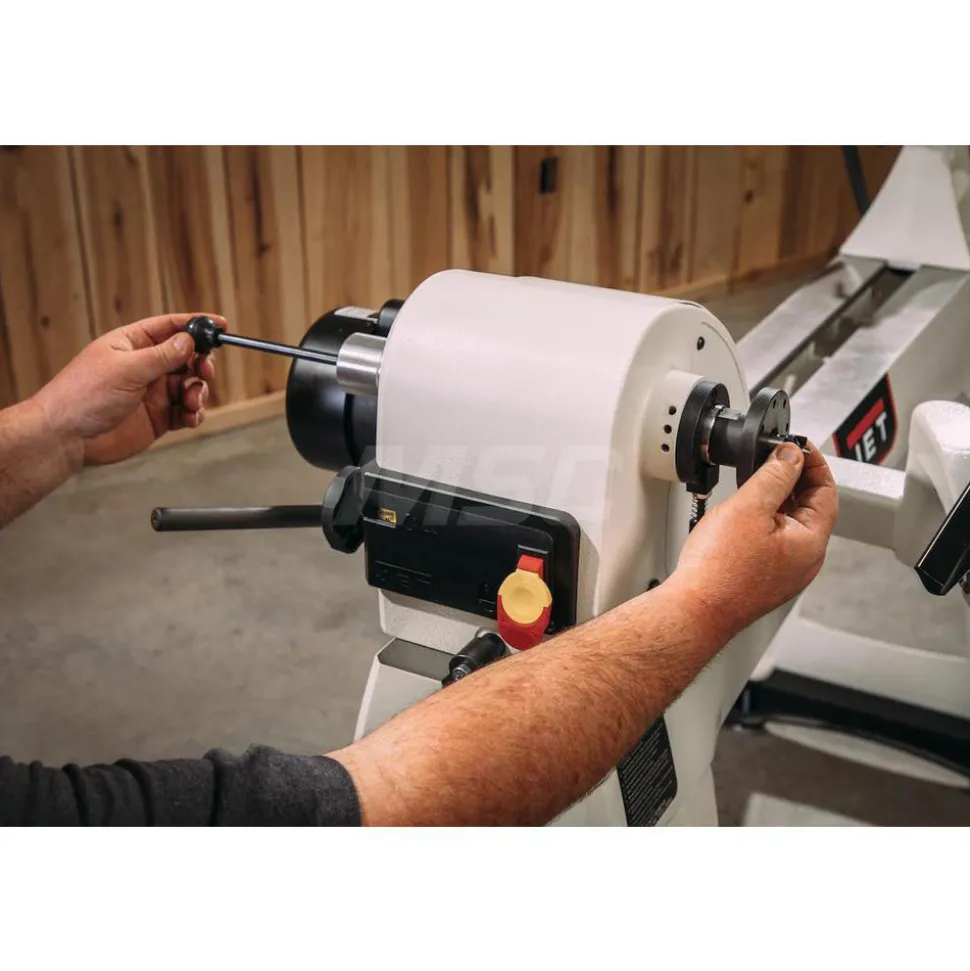 Woodworking Lathe: 14.5" Swing, 62.5" Between Centers, 1 hp, 115/230 V