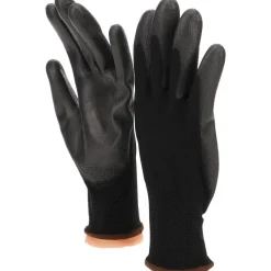 Work Gloves: Size Large, Nylon & Polyester Blend, General Purpose