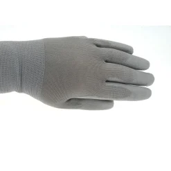 Work Gloves: Size Small, Polyurethane-Coated, Nylon & Polyester Blend, General Purpose