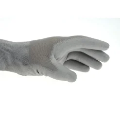 Work Gloves: Size Small, Polyurethane-Coated, Nylon & Polyester Blend, General Purpose