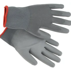 Work Gloves: Size Small, Polyurethane-Coated, Nylon & Polyester Blend, General Purpose